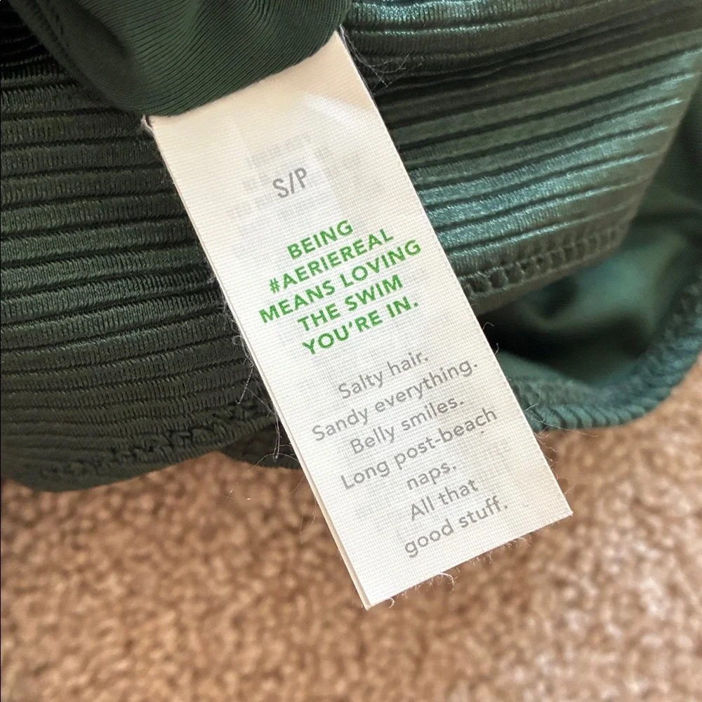 Aerie Shine Rib Full Coverage One Piece Swimsuit - Picture 3 of 4